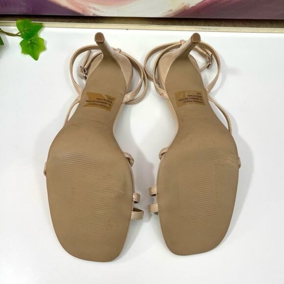 Steve Madden Strappy Sandal Stiletto Sandals in Beige Size 9.5 - Picture 9 of 10